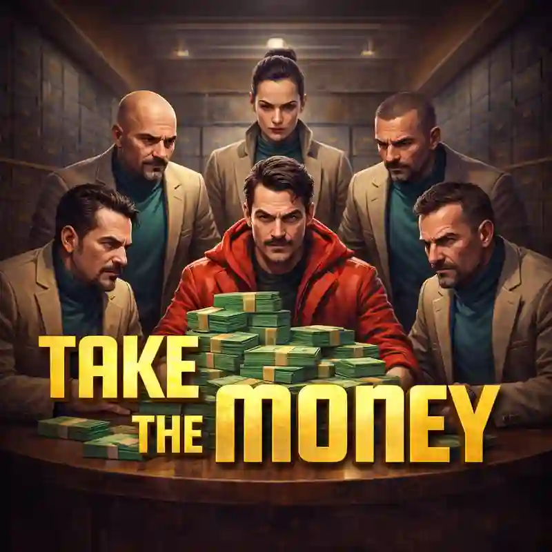 Take the Money slot game interface at 77pub Casino